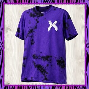 EXCISION Purple Tie Dye Graphic T-Shirt | Size L